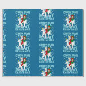 Papier Cadeau noël père Noël joe biden kamala harris unicorne (Plat)