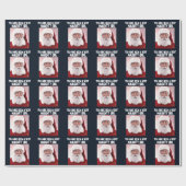 PAPIER CADEAU NOËL PÈRE NOËL NAUGHTY GIRL WRAPPER PAPIER (Plat)