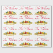 Papier Cadeau Noël personnalisé (Plat)