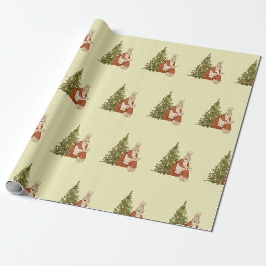 Papier Cadeau Noël Peter Rabbit Vintage (Déroulé)