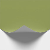 Papier Cadeau Noël pin vert vacances couleur uni (Coin)