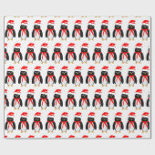 Papier Cadeau Noël pingouin (Plat)