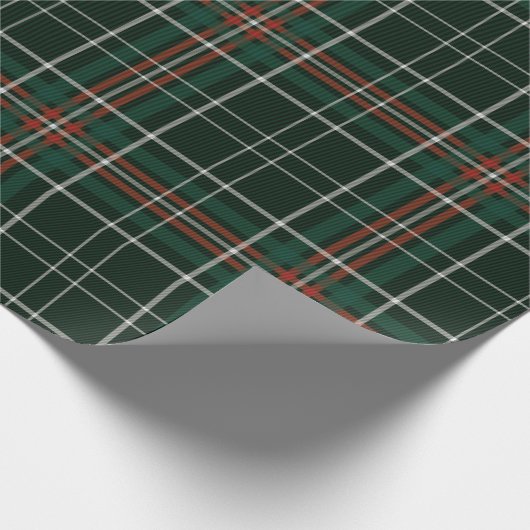 Papier Cadeau Noël Plaid Red Green White Simple Motif (Coin)
