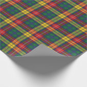 Papier Cadeau Noël Plaid Rustic Classic Holiday Rouge Vert (Coin)