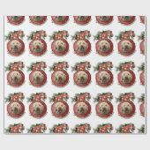 Papier Cadeau Noël - plate-forme les halls - GoldenDoodles (Plat)