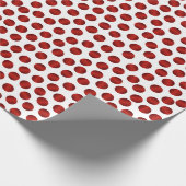 Papier Cadeau Noël Pois Motif (Coin)