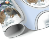 Papier Cadeau Noël Poméran (Coin rond)