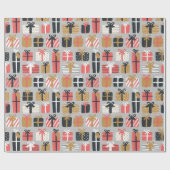 Papier Cadeau noël présente papier d'emballage (Plat)