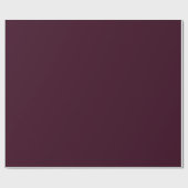 Papier Cadeau Noël profond violet prune solide luxe foncé (Plat)