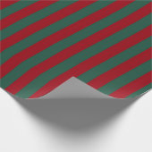 Papier Cadeau Noël rayé classique (Coin)