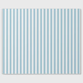 Papier Cadeau Noël Rayure Bleue Classique (Plat)