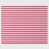 Papier Cadeau Noël Red Stripes (Plat)