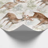 Papier Cadeau Noël Reindeer Vintage (Coin)