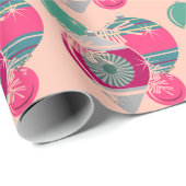 Papier Cadeau Noël rétro Brite brillant (Coin rond)