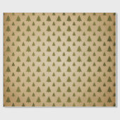 Papier Cadeau Noël Rétro de Green et Kraft (Plat)