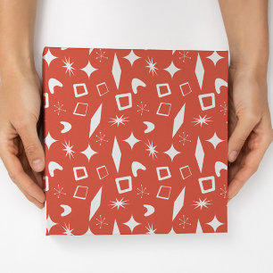 Papier Cadeau Noël rétro moderne atomique mi-siècle