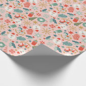 Papier Cadeau Noël Retro Pastel (Coin)