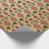 Papier Cadeau Noël Rétro Vintage (Coin)