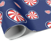 Papier Cadeau Noël romantique (Coin rond)