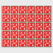 Papier Cadeau Noël Roping de rodéo de cow-girl occidentale de (Plat)