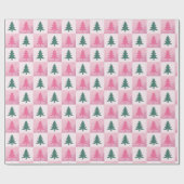 Papier Cadeau Noël rose (Plat)
