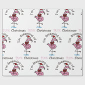 Papier Cadeau Noël rose (Plat)