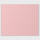 Papier Cadeau Noël rose et blanc (Plat)