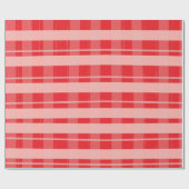 Papier Cadeau Noël rose rouge Plat (Plat)