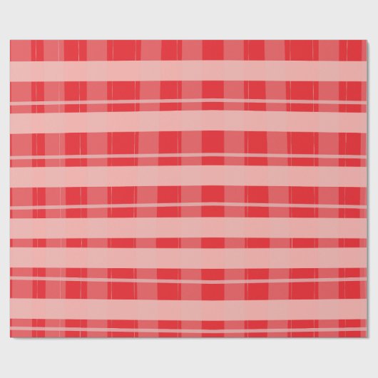 Papier Cadeau Noël rose rouge Plat (Plat)