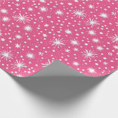 Papier Cadeau Noël rose simple (Coin)