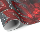 Papier Cadeau Noël rouge (Coin rond)