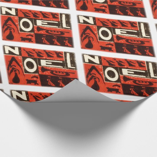Papier Cadeau Noel Rouge (Coin)
