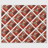 Papier Cadeau Noel Rouge (Plat)