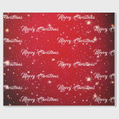 Papier Cadeau Noël rouge (Plat)