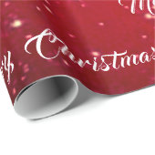 Papier Cadeau Noël rouge (Coin rond)