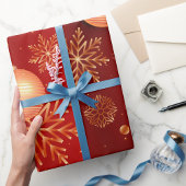 Papier Cadeau Noël rouge