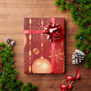 Papier Cadeau Noël rouge