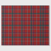Papier Cadeau Noël rouge bleu classique vacances plaid (Plat)