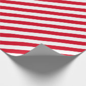 Papier Cadeau Noël Rouge Couleur Blanc rayures Noël Fête (Coin)