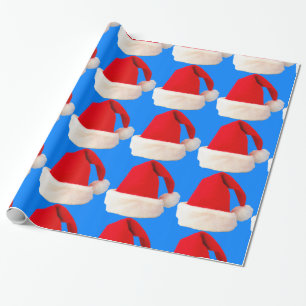 Papier Cadeau Noël rouge et blanc Fête du Père Noël