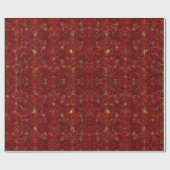 Papier Cadeau Noël Rouge Motif vacances Luxe Moderne (Plat)