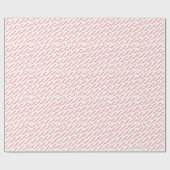 Papier Cadeau Noël Rouge Naughty Noël (Plat)