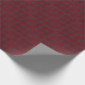 Papier Cadeau Noël rouge plaid (Coin)