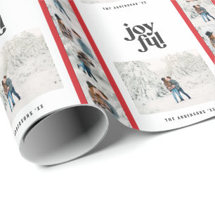 Papier Cadeau Noel rouge rouge rouge chic et moderne