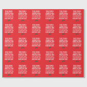 Papier Cadeau Noël rude Funny Noel Hilarié Arbre de Noël (Plat)