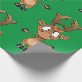 Papier Cadeau Noël Rudolph Red Nez Reindeer (Coin)