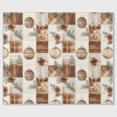Papier Cadeau Noël rustique (Plat)