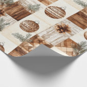 Papier Cadeau Noël rustique (Coin)