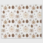 Papier Cadeau Noël rustique (Plat)