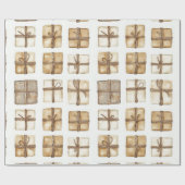 Papier Cadeau Noël rustique (Plat)